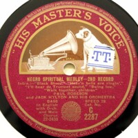 <span class="linkify-target">Black Sheep/Heav&amp;#039;n Bells Are Ringin&amp;#039;/I&amp;#039;ll Hear de Trumpet Sound/Swing Low, Sweet Chariot/Walk Together, Children</span>